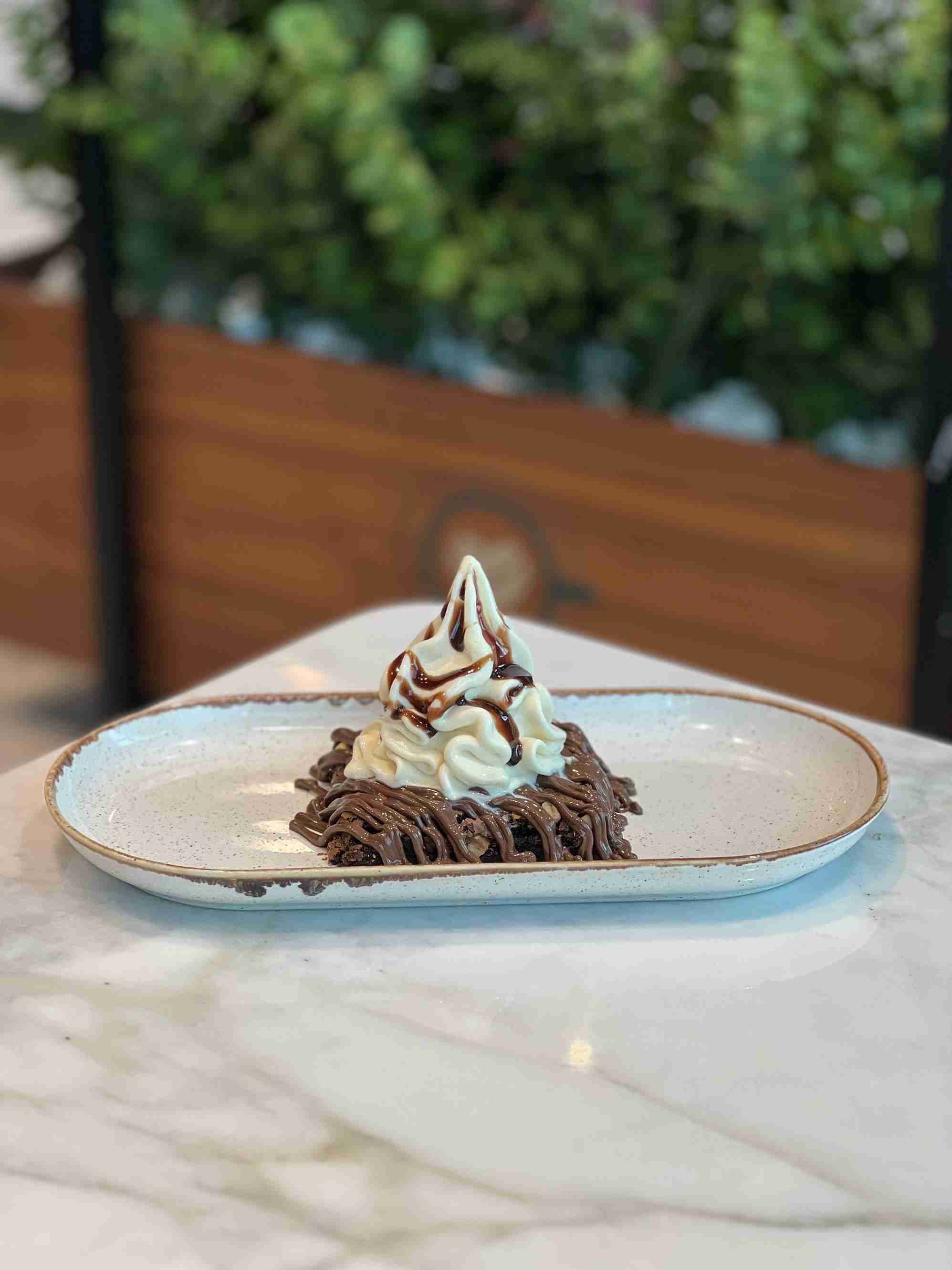 Cookie Brownie with Ice Cream