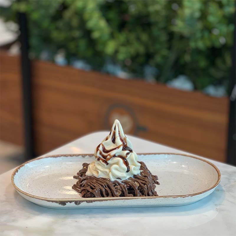 Cookie Brownie with Ice Cream