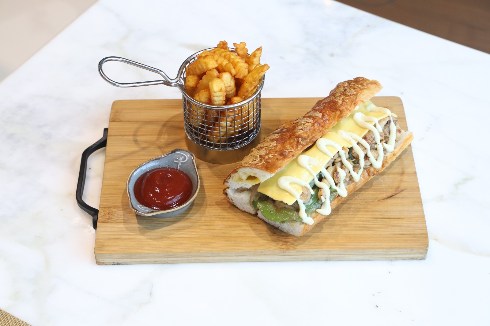 Golden Grill Focaccia Stack