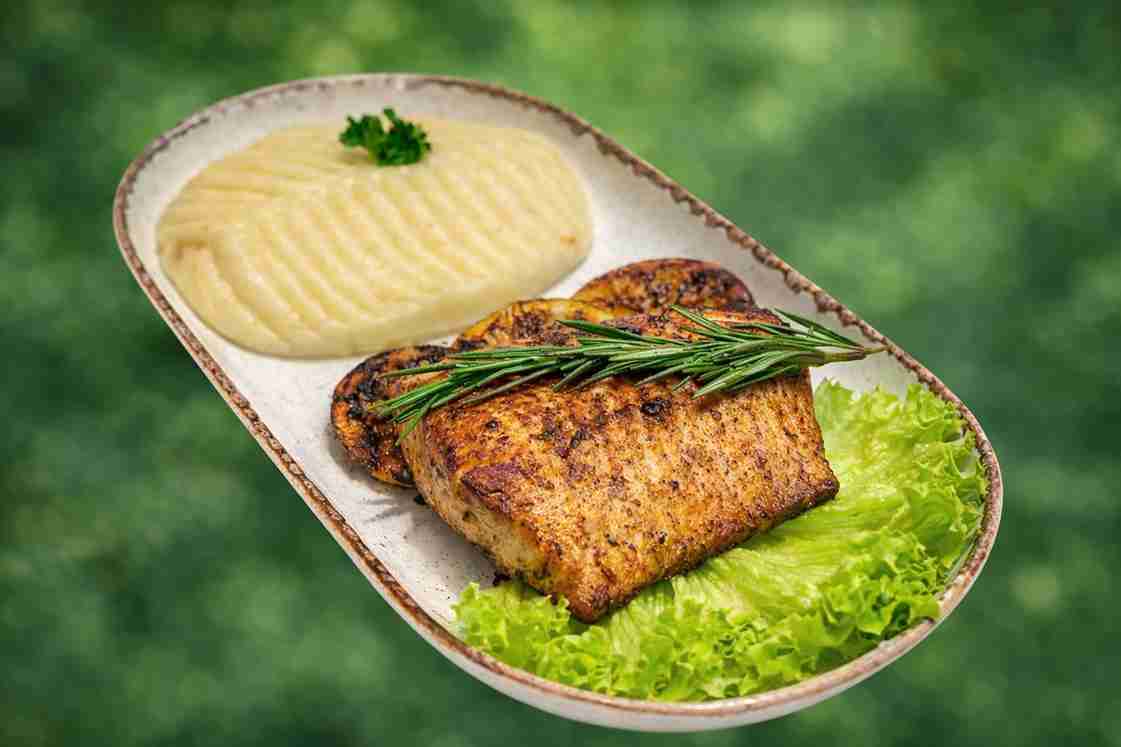 Grilled Salmon Steak